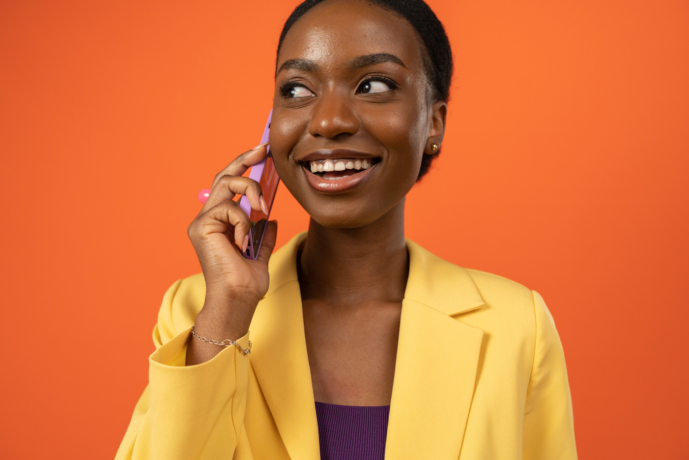 Tech Humans Woman on a Phone Call